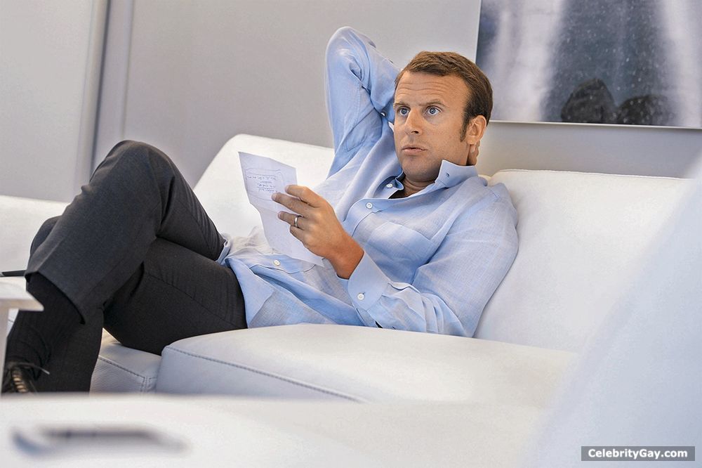 Emmanuel Macron Nude. 